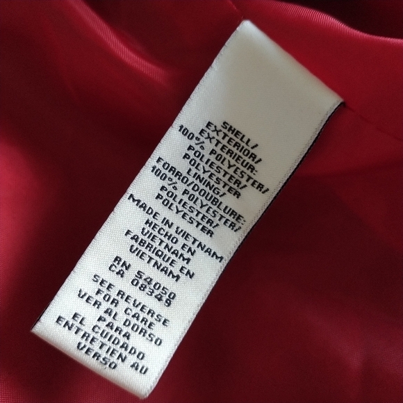 Suit Studio New York True Red Rose Button Blazer Jacket 14 - Picture 12 of 14